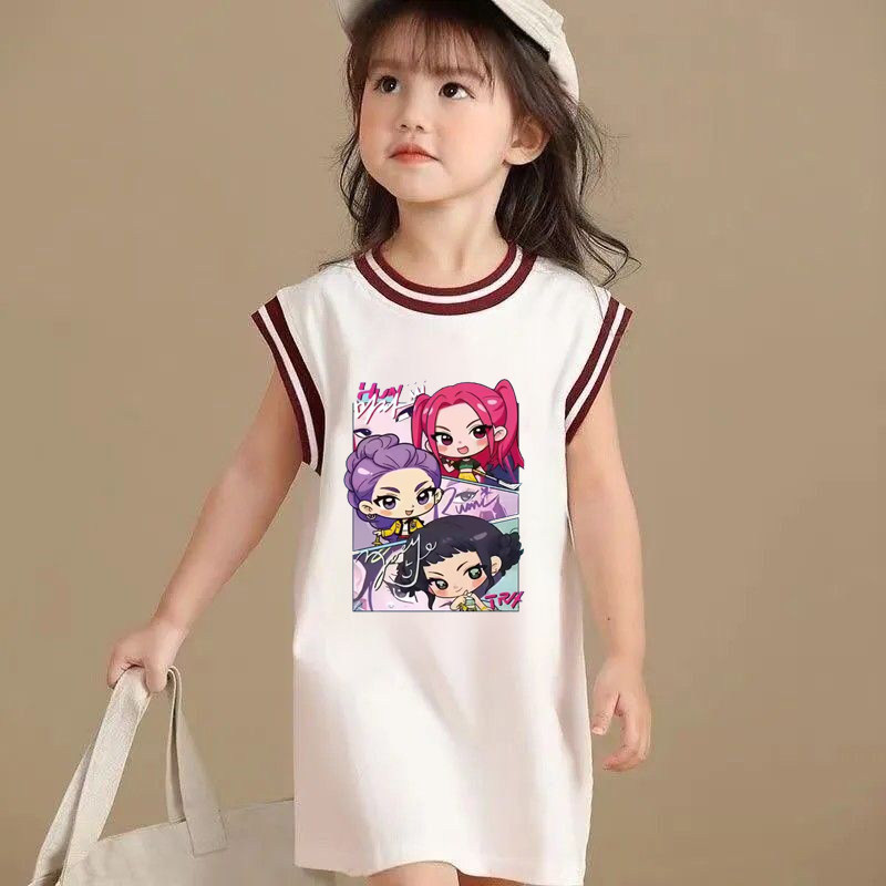 猎魔女团连衣裙韩版儿童无袖新款夏装纯棉女童T恤裙子女孩家居裙,童装/婴儿装/亲子装,家居裙/睡裙,淘宝优惠券,粉丝福利购,淘宝优惠卷