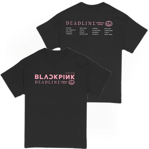 BLACKPINK粉墨DEADLINE2025同款海报纯棉圆领短袖T恤女上衣