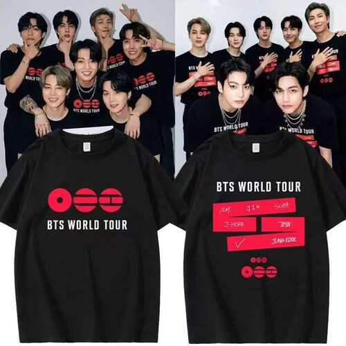 BTS防弹少年团2026演唱会周边同款短袖t恤应援男女体恤纯棉上衣服