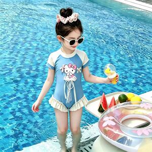 女童泳衣2026夏季新款儿童速干连体泳装甜美洋气夏装小女孩游泳衣
