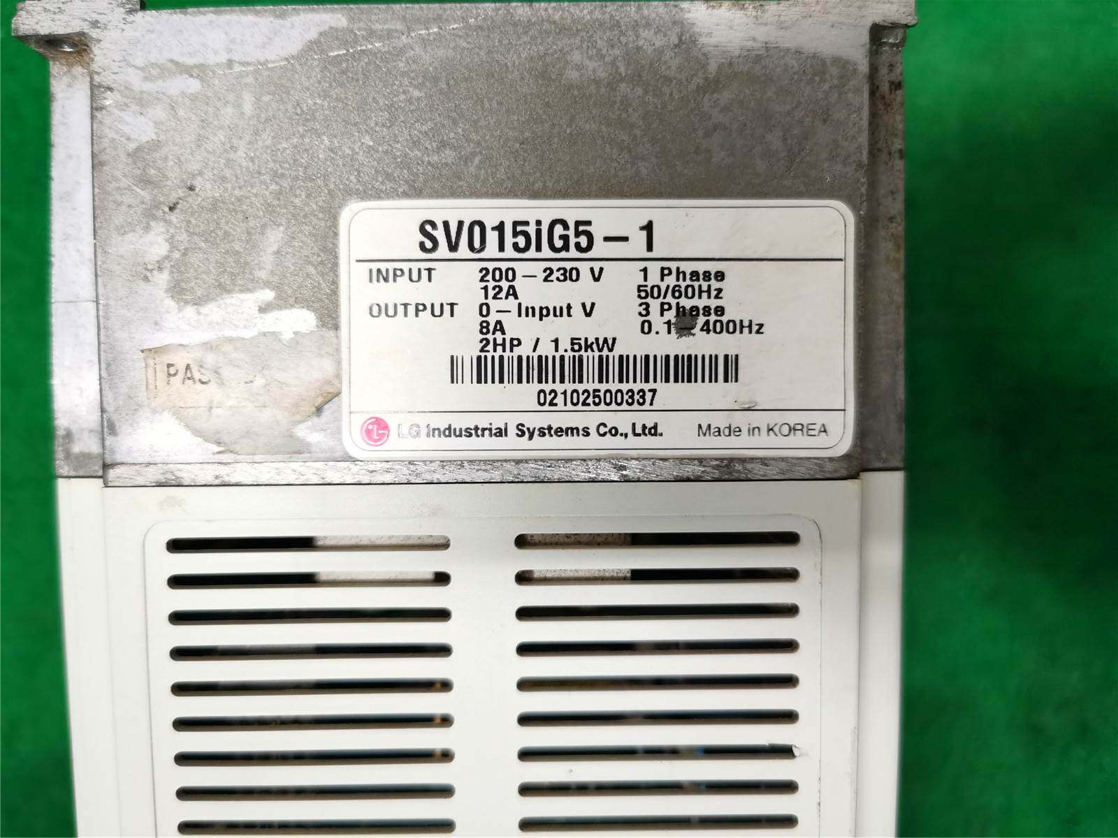 lg/ls变频器ig5系列sv015ig5-1 220v 1.5kw二手拆机功能齐全包好