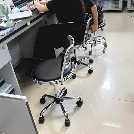 吧台椅升降靠背椅医院实验室椅美容凳铁艺吧椅车间工作凳滑轮凳子