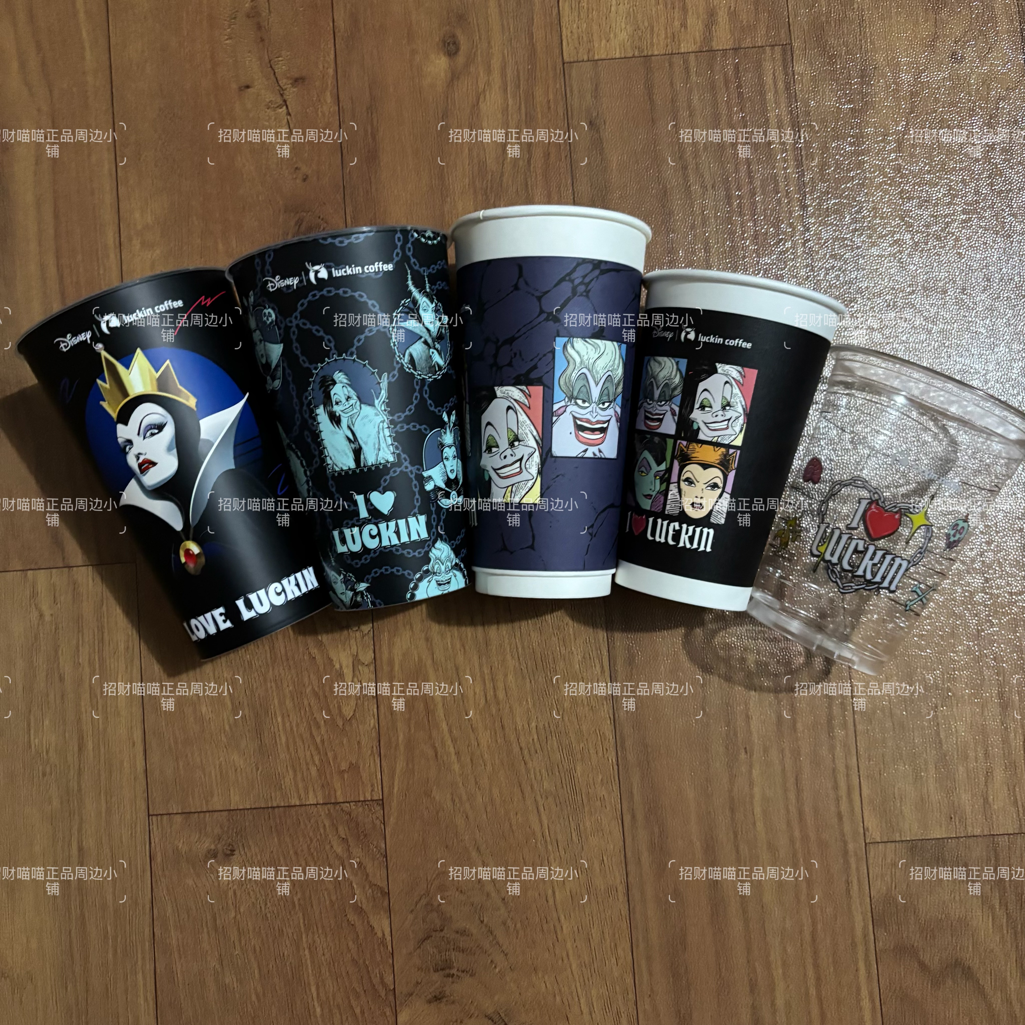 正品瑞幸咖啡迪士尼反派联名杯子联名pp杯邪恶皇后pp杯