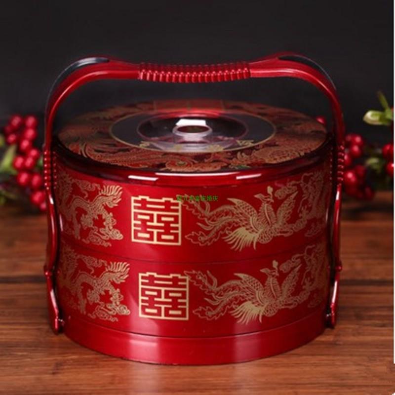 结婚庆用品两层三层手提