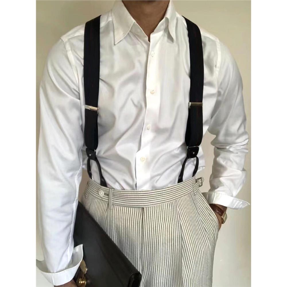 英伦双用西裤衬衫西服男