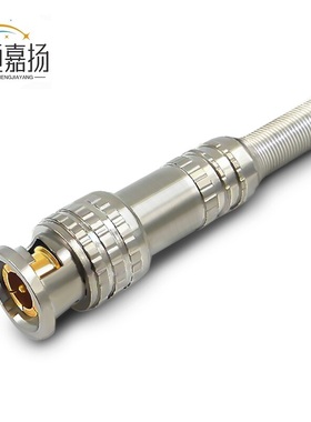 恒嘉扬 BNC头BNC-J-3 2M两兆Q9头美式 DDF射频线插头焊接接头铜芯