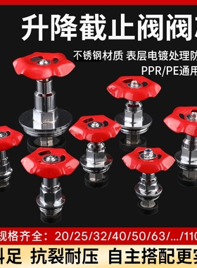 PPR不锈钢阀芯升降式截止阀PE水管阀门4分20水阀开关金牛日丰通用
