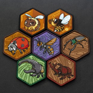 《昆虫收集者-第三弹》 星星原创臂章高品万针刺绣魔术贴士气章