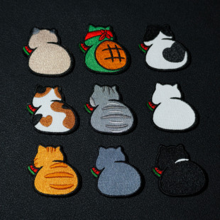 星星精品原创臂章高品万针刺绣魔术贴士气章 群喵 吃瓜