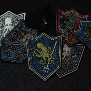 星星精品复创臂章高品万针刺绣魔术贴士气章 深海霸主