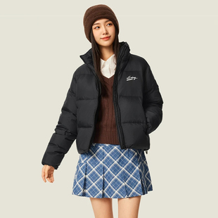 正品李宁女子短款羽绒服2025冬季80%鸭绒羽绒服保暖外套AYMV236
