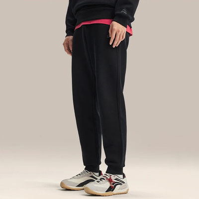 正品李宁运动裤男子2026春季日进斗金系列收口针织裤卫裤AKLW067