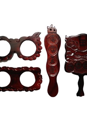 【龙虎山发货】道家行刑四件套法器阴阳察理道士用品实木实心雕刻