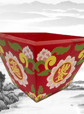 道家用品彩绘红色拜斗五