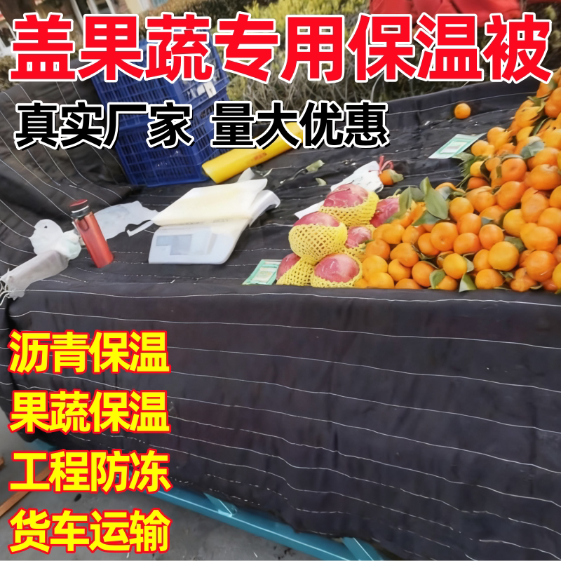 货车拉水果专用棉被冷库盖菜保暖西瓜车用冻货平板车厢货品市场被