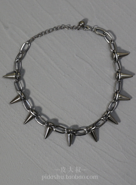 复古项链夸张个性朋克铆钉项链