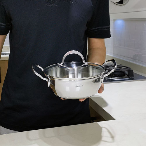 18/10不锈钢双耳奶锅多用锅18cm
