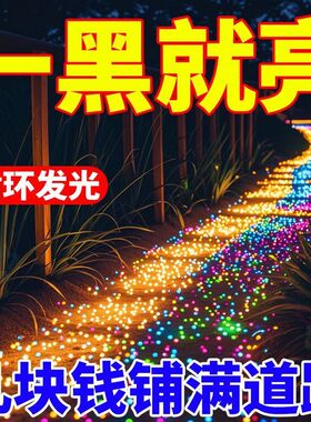 太阳能led彩灯户外防水庭院灯