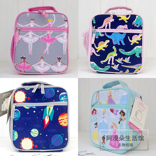 美国pottery barn 小学生书包女孩餐包加厚保温包手提男生便当包