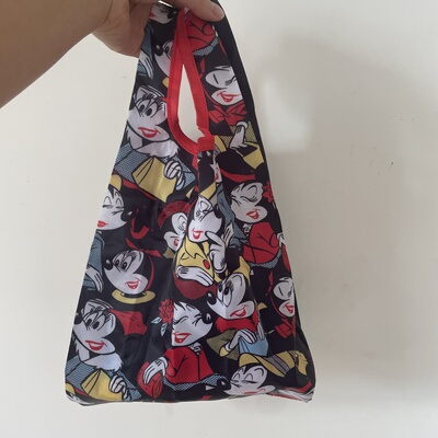 日单正版扭蛋散货迷你小号米奇米妮购物袋环保手提袋子杂物手拎包