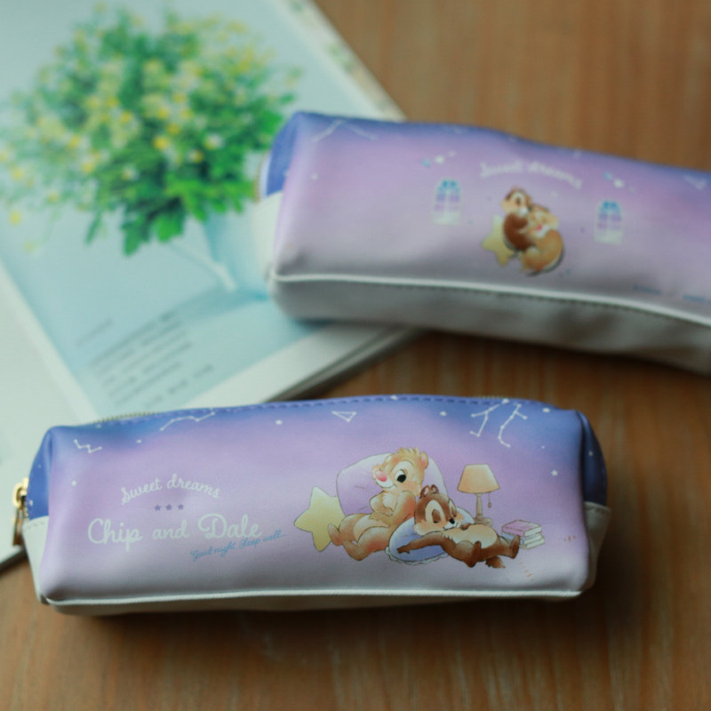 日本松鼠大容量女孩双层笔袋流行文具盒ins日系女生小学生铅笔盒