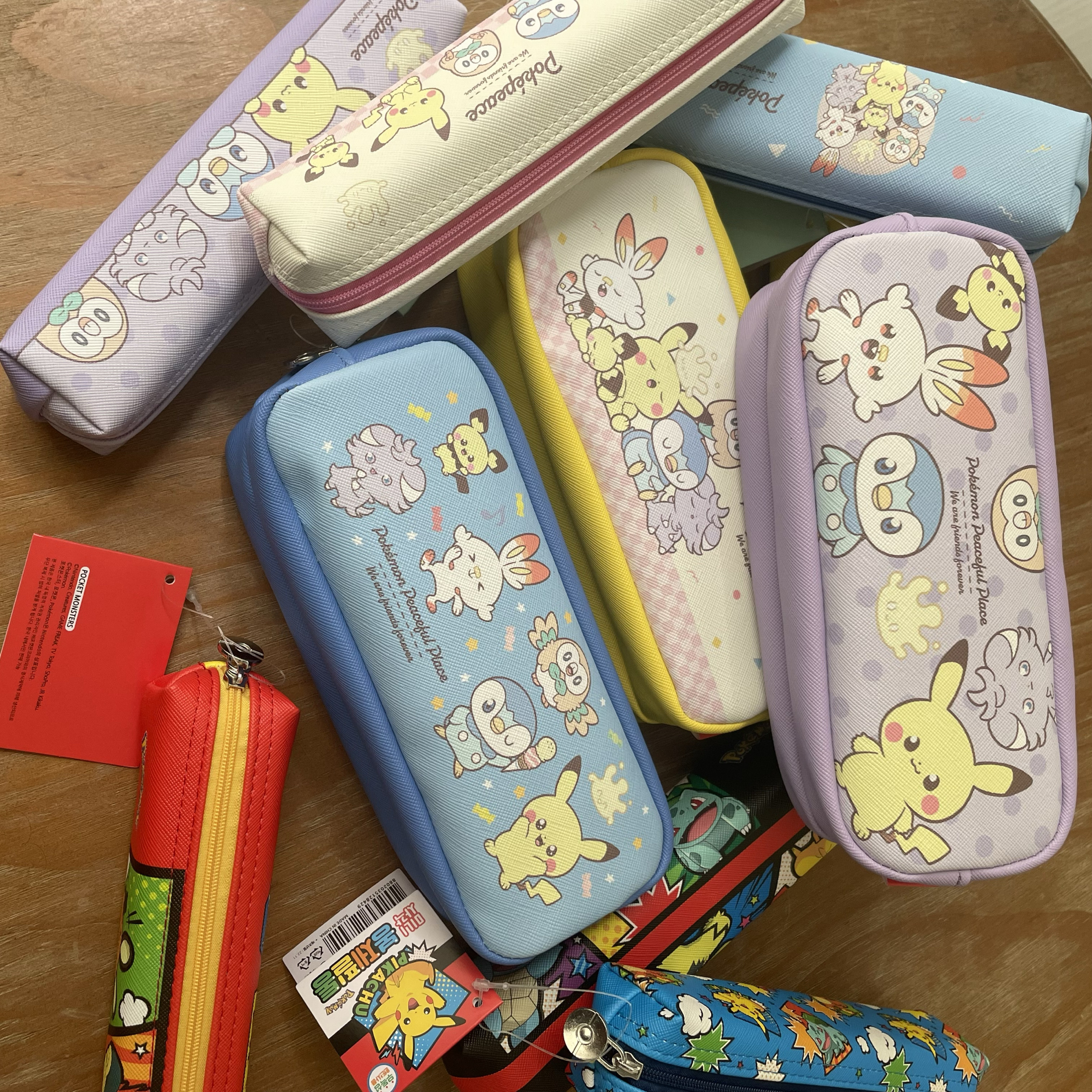 韩单可爱皮卡丘狼人文件袋