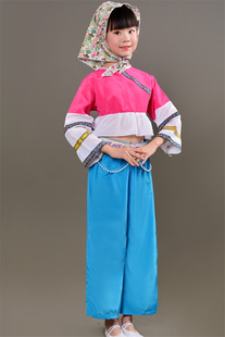 女舞蹈小小惠安女民族演出服闽南姑娘斗笠头巾海边姑娘草帽演出服