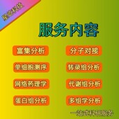 中药复方分子对接药物筛选单细胞转录组多组学网络药理学