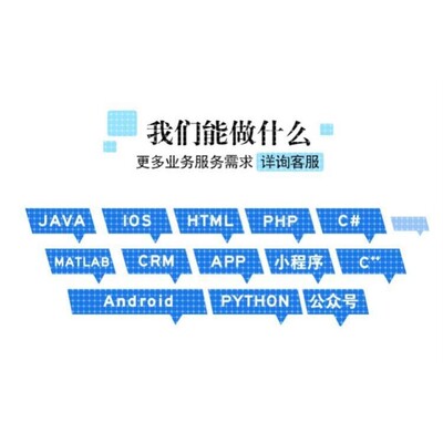 计算机java代做python代编程c++设计小程序定制c#代码编写