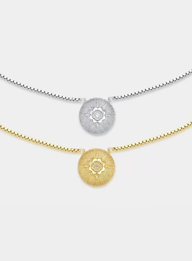 Star Ray“梦境浮菊”轻奢小众高级感项链气质925银锁骨链生日礼