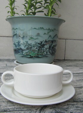 外贸出口白色陶瓷下午茶具