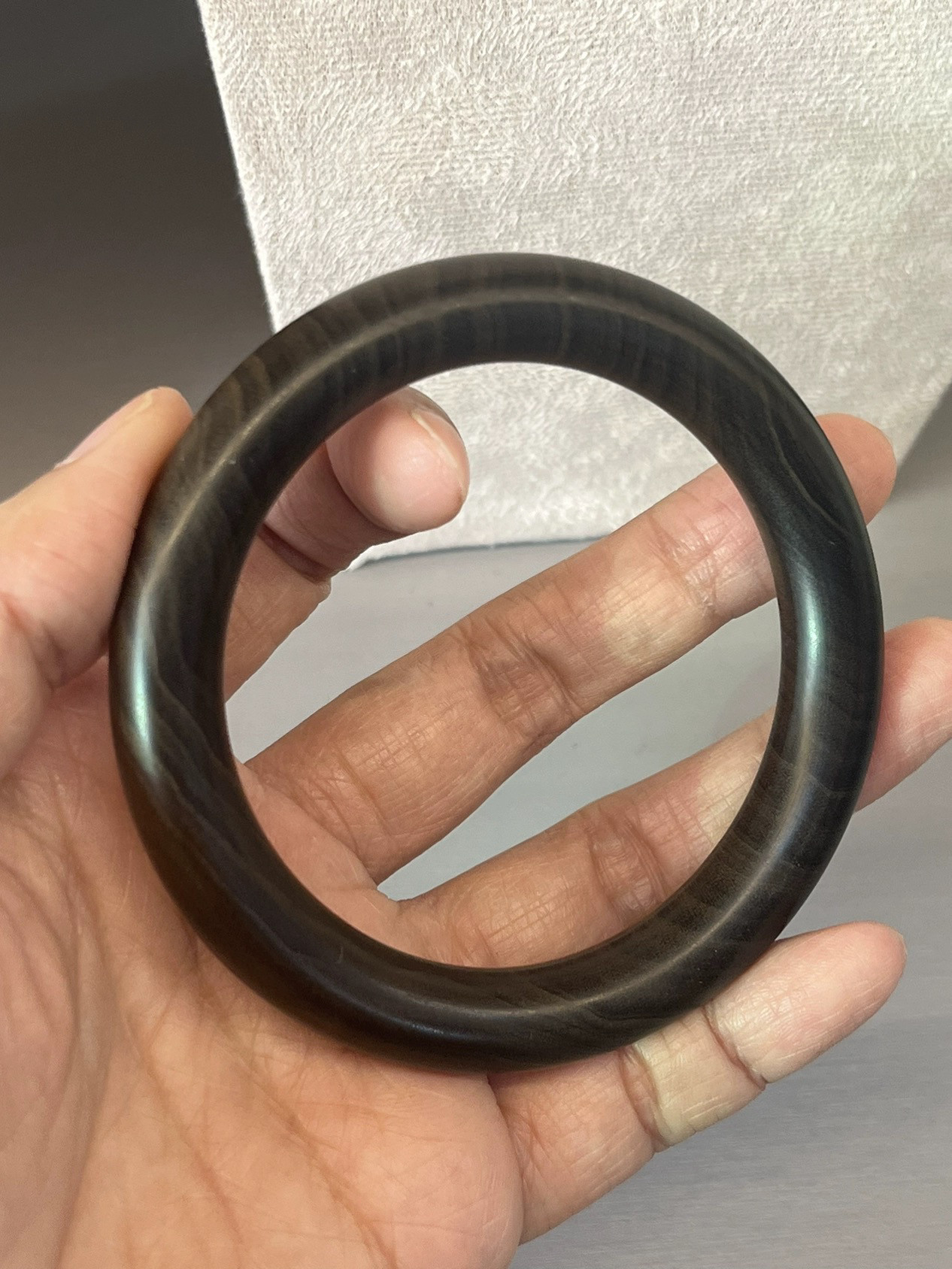 印度迈索尔老山檀香阴沉手镯1.0厚度圈口52到63拍下备注圈口