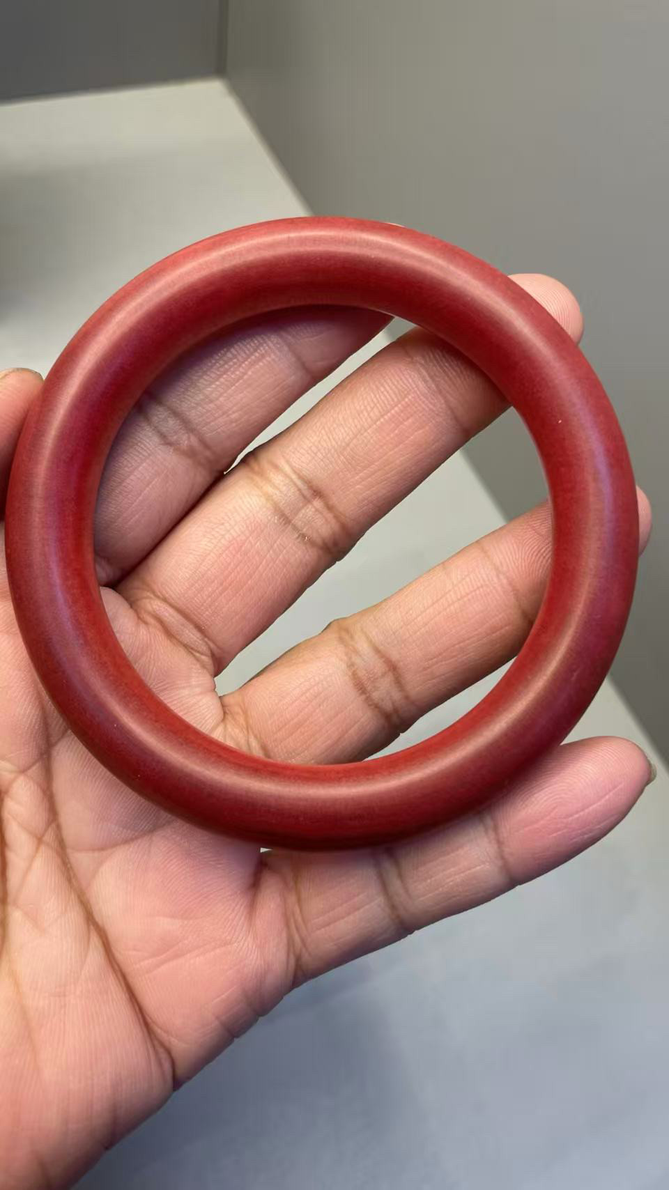 粉象木手镯10圆条拍下备注圈口祖鲁祖木稀有木头女士手镯