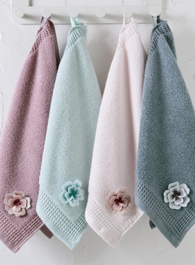 金号毛巾纯棉家用成人儿童无捻柔软吸水洗脸巾A类全棉GA1740