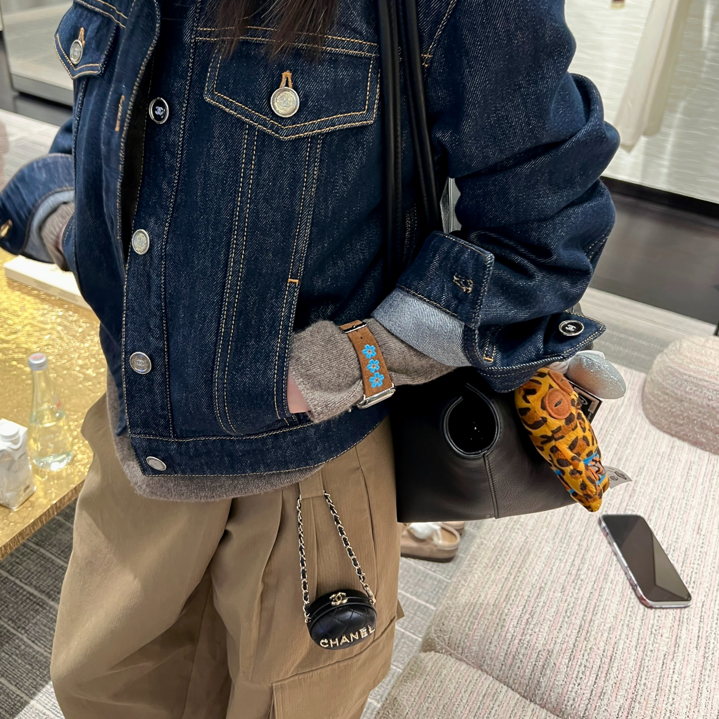 IAMYEE麂皮樱花皮质表带适用applewatch456789S7S8S9S10S11iwatch