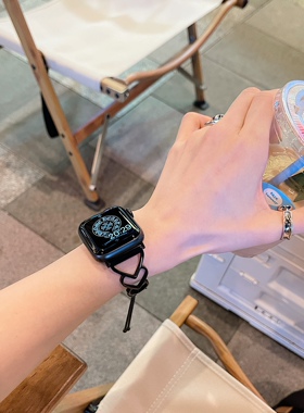 IAMYEE表带爱心手镯式适用苹果手表applewatchS8S9S10S11代表带女