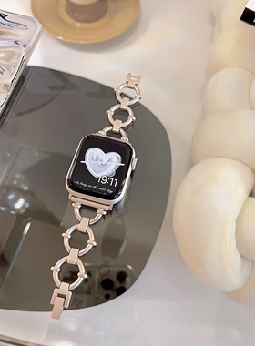 IAMYEE甜甜圈金属表带适用Applewatch苹果34567S8/S9/S10代Iwatch