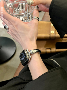 IAMYEE水滴手镯金属表带适用于AppleWatch5678S9S10S11苹果手表带