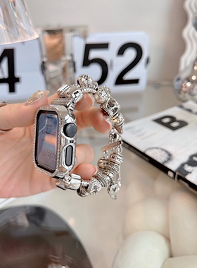 IAMYEE金属胖朵朵适用Applewatch苹果手表4567S8S9S10S11代手表带