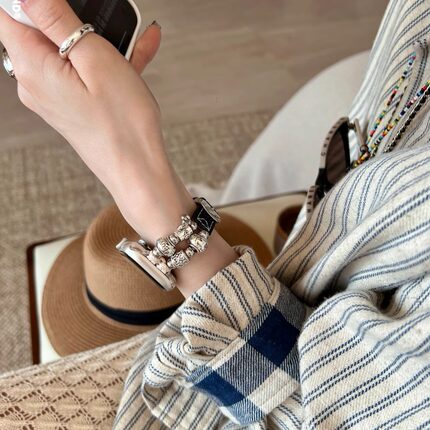 IAMYEE新中式丹宁表带适用applewatch34se5679s7s8s9s10iwatchS11