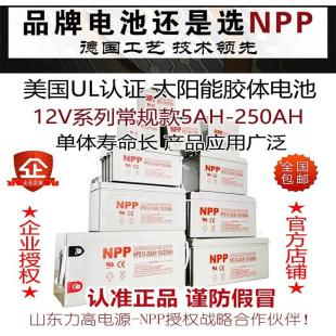 12伏NPG12V65A24a38ah17a100ah200安太阳能胶体电瓶