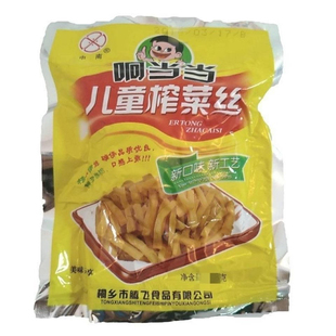 响当当儿童榨菜丝100g儿童榨菜片儿童榨菜芯小包装下饭菜咸菜