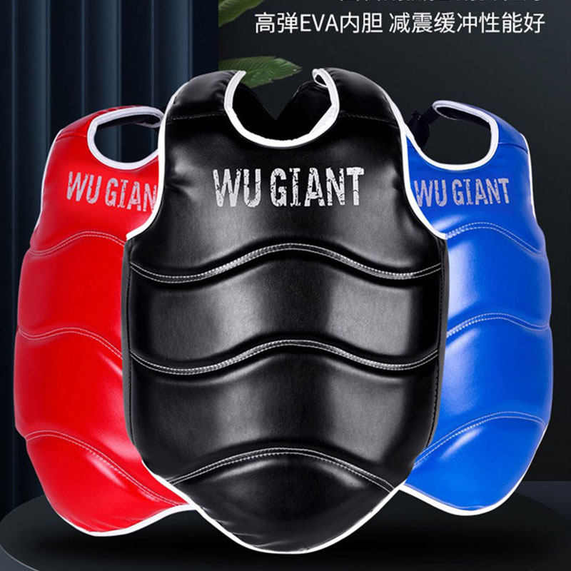 散打护具全套装儿童拳击护裆护腿搏击泰拳格斗训练成人防护服护胸