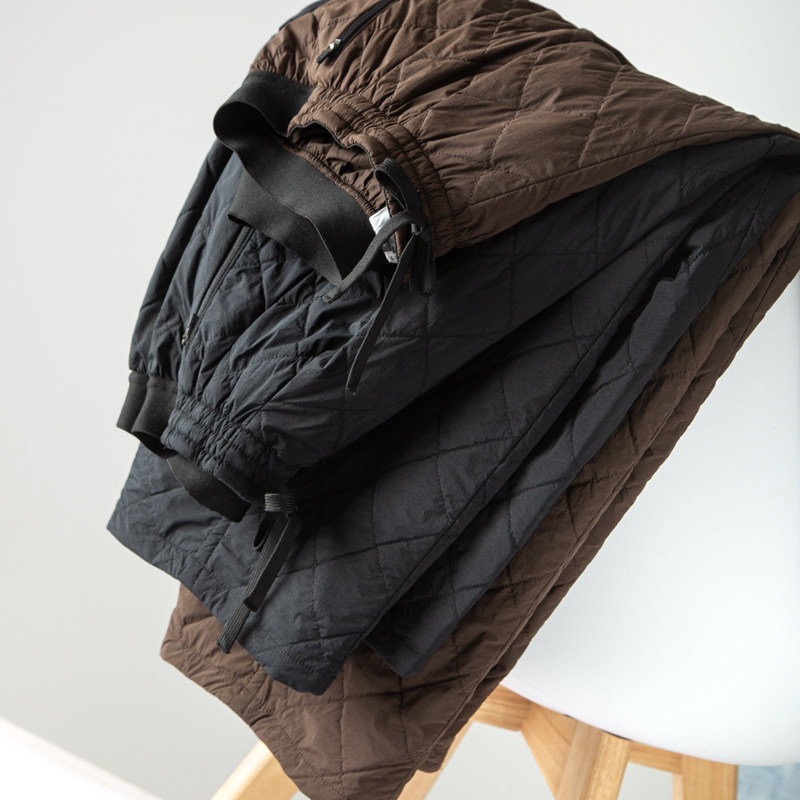 时尚有范儿宽松夹棉茧型镰刀裤松紧腰菱形格休闲九分哈伦棉裤女冬,女装/女士精品,棉裤/羽绒裤,淘宝优惠券,粉丝福利购,淘宝优惠卷