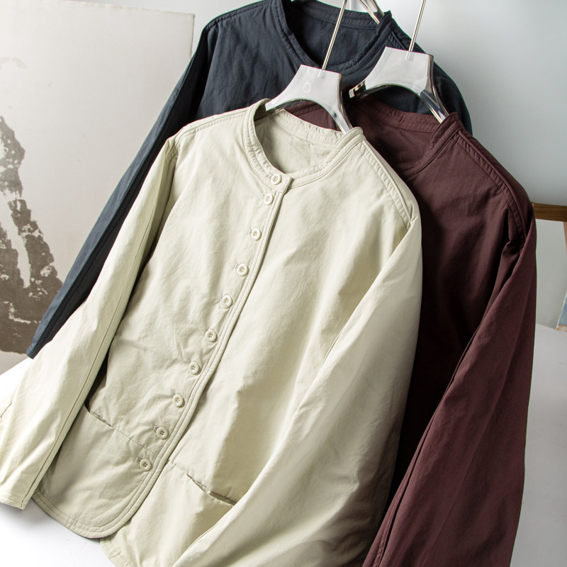 日韩极简文艺松弛填充桑蚕丝排扣夹棉圆领蝙蝠袖棉衣短外套棉服女,女装/女士精品,棉衣/棉服,淘宝优惠券,粉丝福利购,淘宝优惠卷