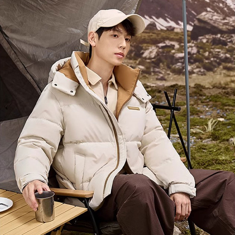 工装羽绒服男女款防风防水冲锋保暖外套H596-2555