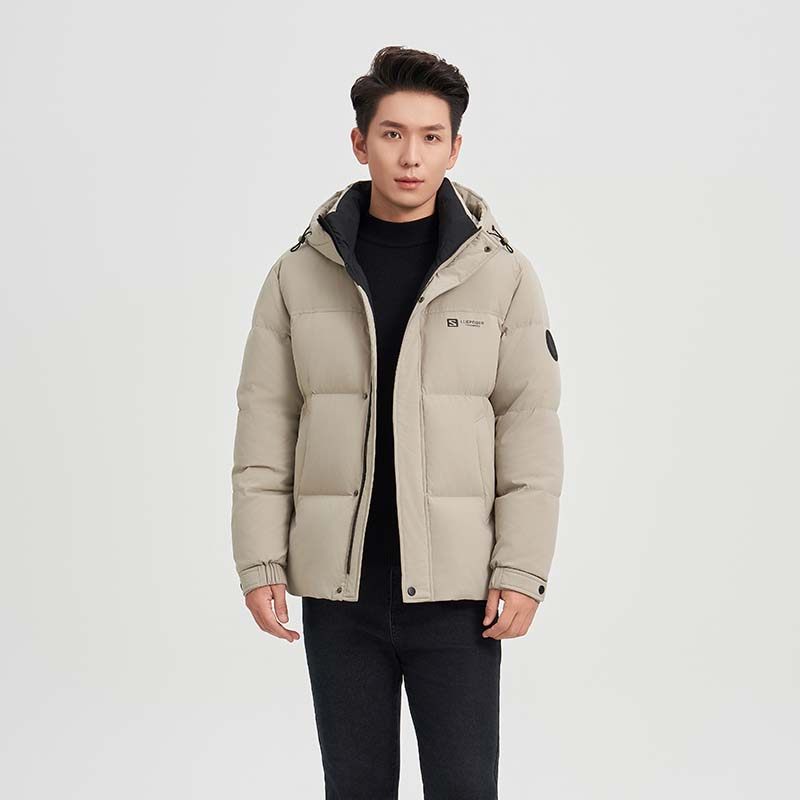 【大美专享】男士连帽加厚冬季休闲羽绒服 82527