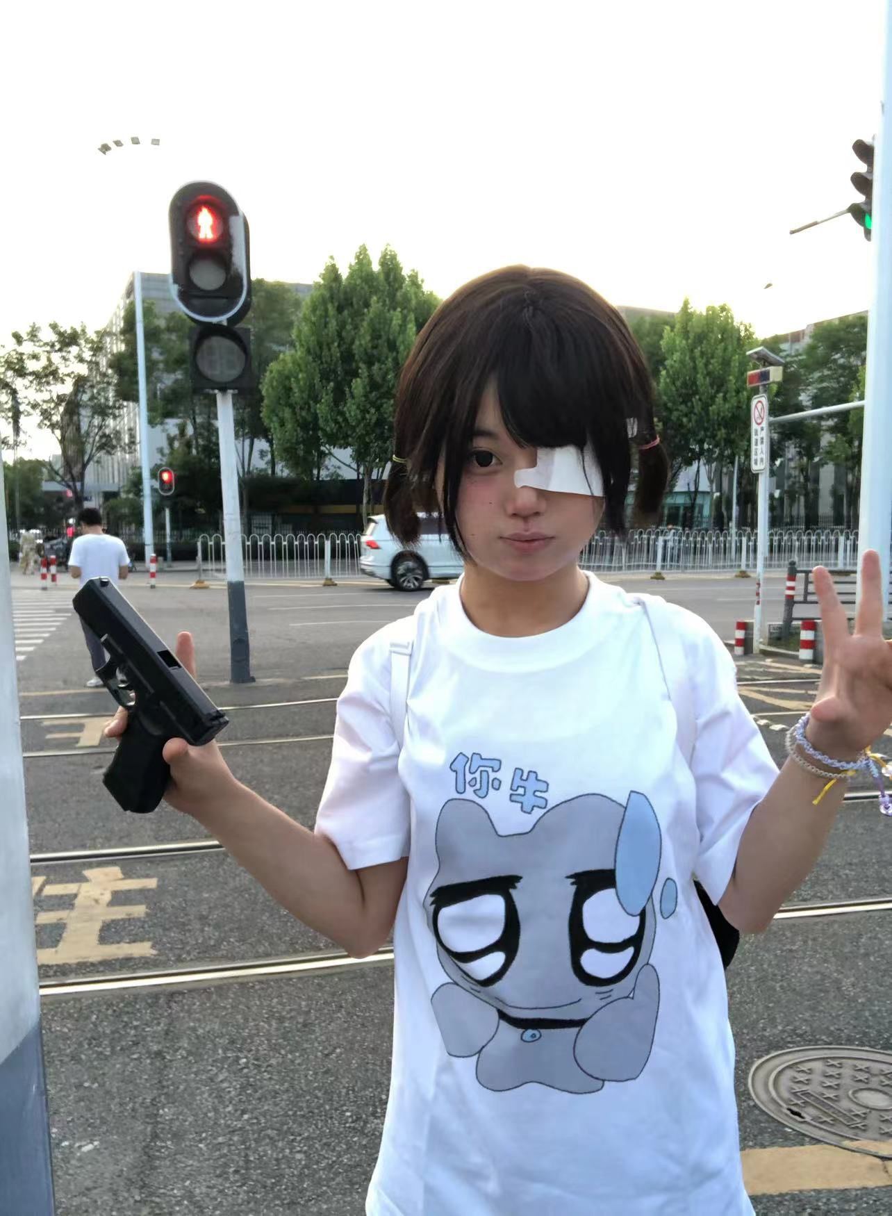 适中纯棉女亚文化半袖