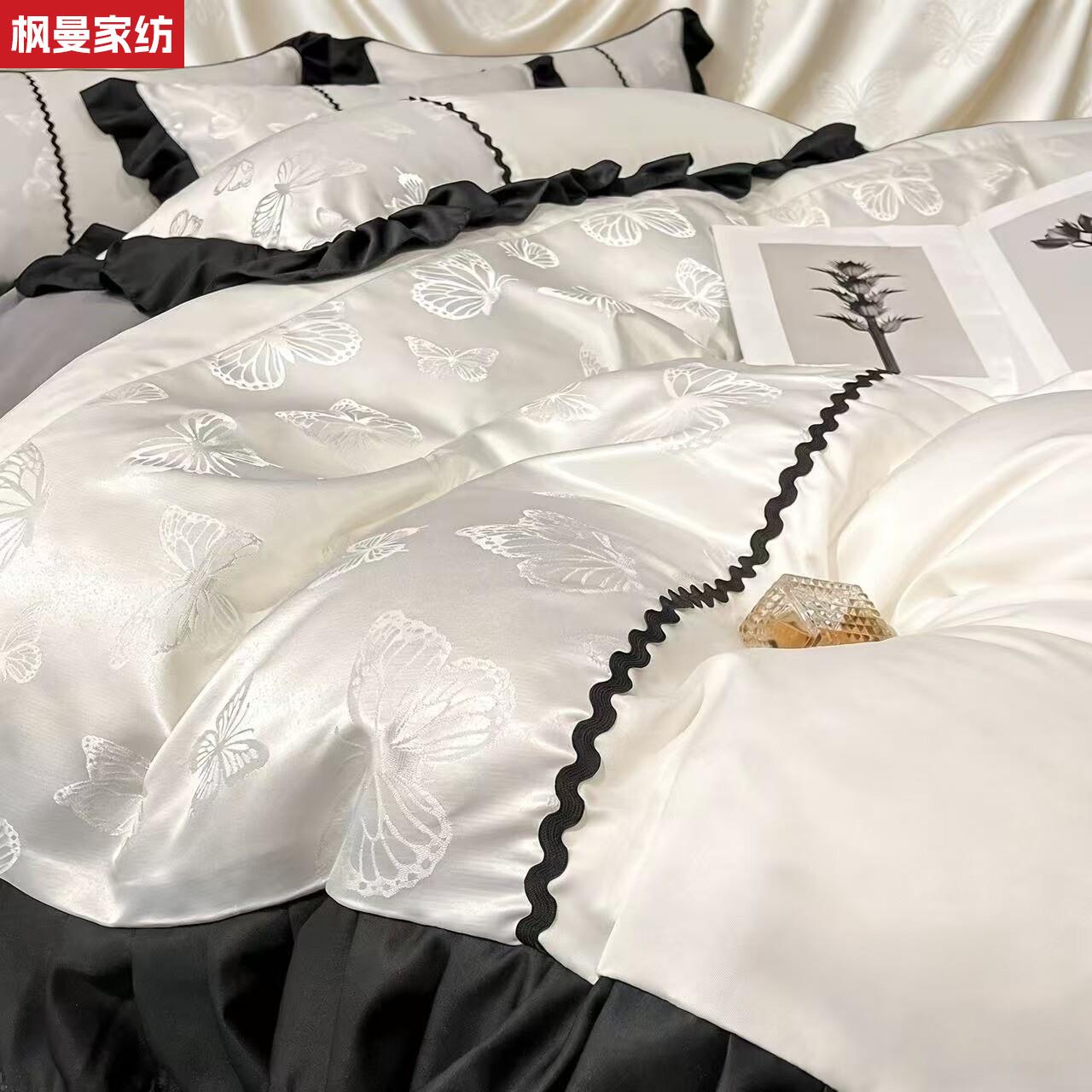 高级感冰丝款式四件套夏