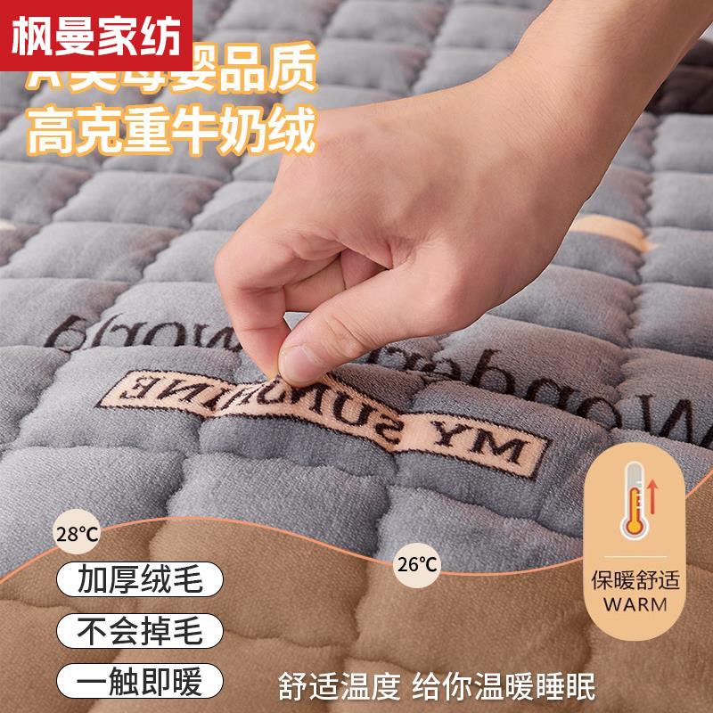 珊瑚牛奶绒床垫褥子软垫
